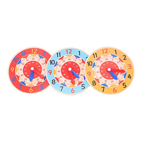 Vaguelly 3St Lehrmittel für Uhren Digitaler Kinderwecker -Timer holzspielzeug lernuhr Puzzlekleber puzzletisch Uhr für für die Früherziehung hölzern Vaguelly 3St Lehrmittel für Uhren Digitaler Kinderwecker -Timer holzspielzeug lernuhr Puzzlekleber puzzletisch Uhr für für die Früherziehung hölzern von Vaguelly