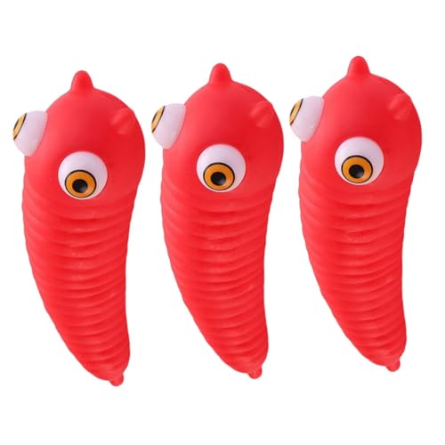 Vaguelly 3St Prise Musik für kinderspielzeug dekompressionsspielzeug Toys Decompression Toy Raupe zappeln Stressspielzeug Schreibtischspielzeug für Erwachsene PVC rot Vaguelly 3St Prise Musik für kinderspielzeug dekompressionsspielzeug Toys Decompression Toy Raupe zappeln Stressspielzeug Schreibtischspielzeug für Erwachsene PVC rot von Vaguelly