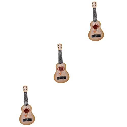 Vaguelly 3st Ukulele Spielzeug Musikalisches Entwicklungsspielzeug Spielzeug Für Jungen Frühpädagogische Instrumente Mini-Gitarren-Spielzeug Kleine Gitarre Plastik Kann Spielen Kind von Vaguelly