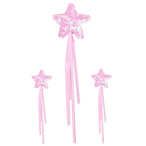Vaguelly Fairy Star 3er-Pack Bunte Bänder Für Jungen Und Mädchen Prinzessinnen-bühnenrequisite Feenstab Für Mädchen von Vaguelly
