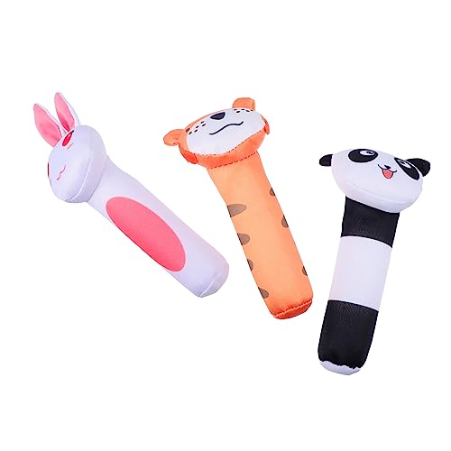 Vaguelly 3St rasseln Animal Toys Tier Babyreise babyspielzeuge Safe Toys Plüschglockenspielzeug mit Babygriffen Rasselspielzeug mit langem Griff Vaguelly 3St rasseln Animal Toys Tier Babyreise babyspielzeuge Safe Toys Plüschglockenspielzeug mit Babygriffen Rasselspielzeug mit langem Griff von Vaguelly