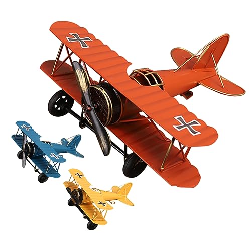 Vaguelly 3Stücke Retro Flugzeugmodell Aus Metall Vintage Flugzeug Dekoration Für Wohnzimmer Büro Und Schlafzimmer Verarbeitung Kompakte Für Desktop Vaguelly 3Stücke Retro Flugzeugmodell Aus Metall Vintage Flugzeug Dekoration Für Wohnzimmer Büro Und Schlafzimmer Verarbeitung Kompakte Für Desktop von Vaguelly