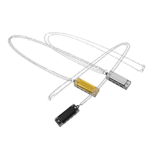 Vaguelly 3Stücke Teiliges Mini Mundharmonika für Musikinstrument Halskette für Anfänger Musikpartys und Partygeschenk Kleine Musikinstrumente Vaguelly 3Stücke Teiliges Mini Mundharmonika für Musikinstrument Halskette für Anfänger Musikpartys und Partygeschenk Kleine Musikinstrumente von Vaguelly