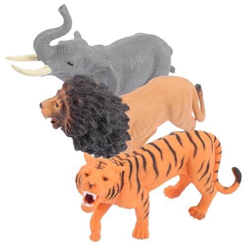 Vaguelly 3st Dschungeltiermodell Plüsch Tierspielzeug Figur Nutztiere Wild Miniaturtiere -Kleinkind- Tiere Für Schulzubehör Desktop-tiermodell Kinderspielzeug Plastik Vaguelly 3st Dschungeltiermodell Plüsch Tierspielzeug Figur Nutztiere Wild Miniaturtiere -Kleinkind- Tiere Für Schulzubehör Desktop-tiermodell Kinderspielzeug Plastik von Vaguelly