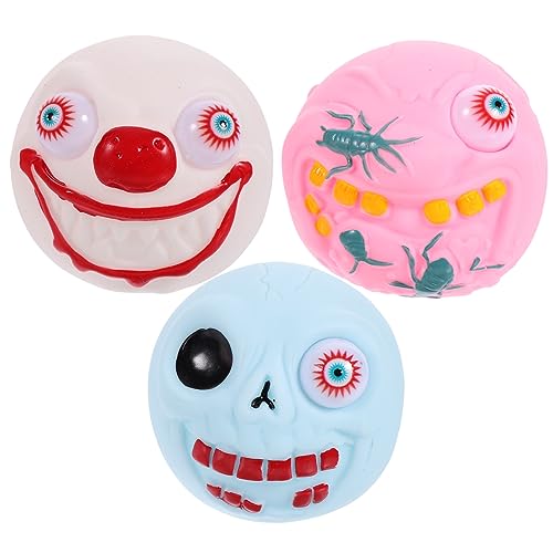 Vaguelly 3st Halloween- - Zum Stressabbau Halloween-handspielzeug Halloween-partygeschenke Dehnbares Lustige Druckentlastungsspielzeuge Halloween- PVC von Vaguelly