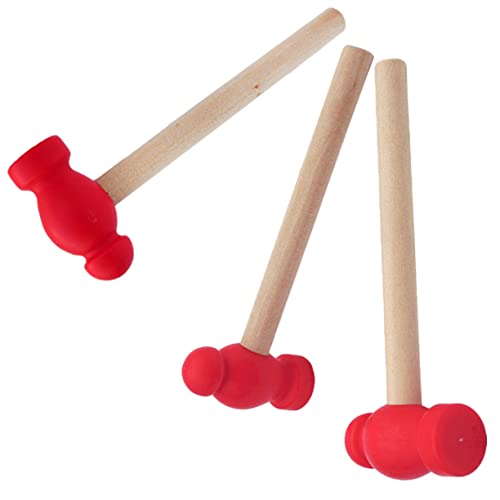 Vaguelly 3st Holzhammer Jungs Roboter Spiele Zappeln Babyspielzeug Kleinkinder Hammerspielzeug Reparaturwerkzeug Für Zu Hause Hammer Reparieren Mini-Hammer- Minihammer Haushammer von Vaguelly