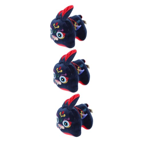 Vaguelly Spielzeug Für Kinder 3st Kaninchen-Ornamente Gefüllte Hasen Plüsch-Hasen-Dekoration Plüschkaninchen Häschen-plüschtier Kind Pp Baumwolle Plüschpuppen Chinesisches Tierkreiszeichen von Vaguelly