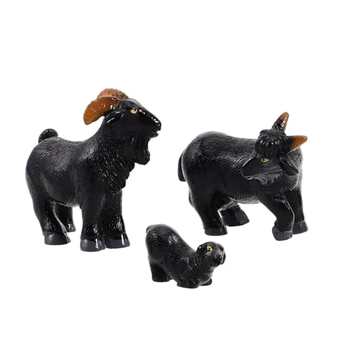 Vaguelly 3st Schwarzes Ziegenmodell Ziege Stofftier Miniatur-tierfiguren Mini-kuscheltiere Schafspielzeug Mini-schaffiguren Mini-ziegenfiguren Spielzeuglamm Strohschaf-Ornament Black Harz Vaguelly 3st Schwarzes Ziegenmodell Ziege Stofftier Miniatur-tierfiguren Mini-kuscheltiere Schafspielzeug Mini-schaffiguren Mini-ziegenfiguren Spielzeuglamm Strohschaf-Ornament Black Harz von Vaguelly