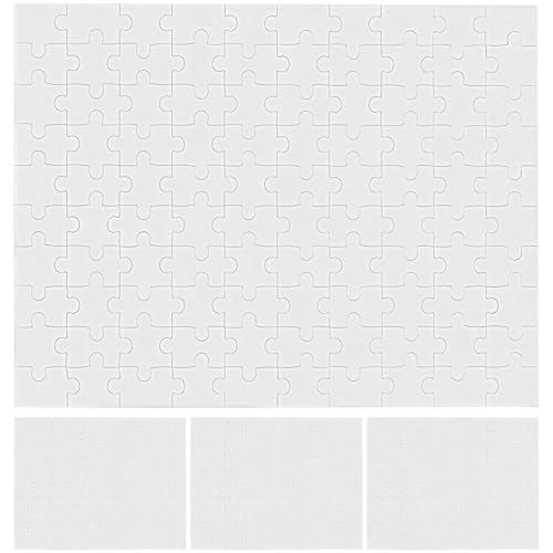 Vaguelly 4 Blätter DIY Blank Puzzles Bögen zum Zeichnen und Ausmalen Kinderfreundliche Sichere Materialien für Kreative DIY Projekte und von Vaguelly