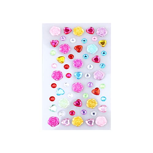 Vaguelly Scrapbooking Fun 4er-Pack Selbstklebende Acryl-diamanten-Aufkleber Für Bücher Projekte Dekoration von Vaguelly