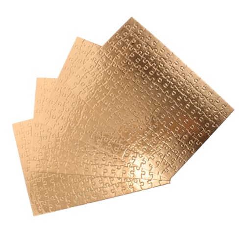 Vaguelly 4 Sätze Blanko Puzzles Gold Teile DIY Puzzle zum Bemalen Sublimationspuzzle Basteln Handwerk Geschenkidee Lernspielzeug Vaguelly 4 Sätze Blanko Puzzles Gold Teile DIY Puzzle zum Bemalen Sublimationspuzzle Basteln Handwerk Geschenkidee Lernspielzeug von Vaguelly