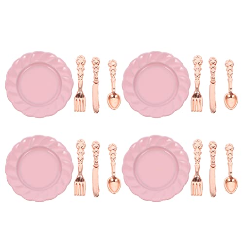 Vaguelly 4sätze Mini Dollhouse Geschirr Große Teller Teiliges Besteck Messer Löffel Realistische Miniatur-küchenaccessoires Für Puppenhäuser Goldfarben Sicher Und Langlebig Vaguelly 4sätze Mini Dollhouse Geschirr Große Teller Teiliges Besteck Messer Löffel Realistische Miniatur-küchenaccessoires Für Puppenhäuser Goldfarben Sicher Und Langlebig von Vaguelly