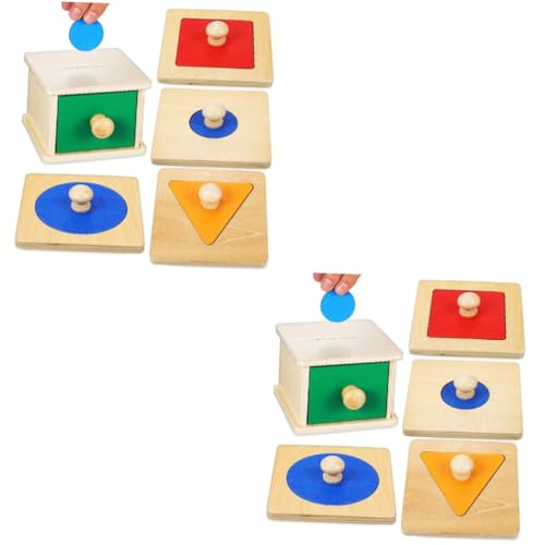 Vaguelly 4 Sätze Münzbox Kinder Puzzle rätselbuch Kinder Babies Toys zabawki stymulujące rozwój rätsel für Kinder Puzzle für Kinder Educational Toys dexte hölzern Spielzeug Lehrmittel Holz von Vaguelly