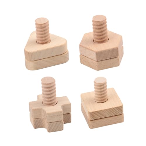 Vaguelly 4 Sätze Schraube Gepaarte Bausteine -schraubpuzzle- Intelligenz Spannschraube Installieren Schraubenspielzeug Birke Vaguelly 4 Sätze Schraube Gepaarte Bausteine -schraubpuzzle- Intelligenz Spannschraube Installieren Schraubenspielzeug Birke von Vaguelly
