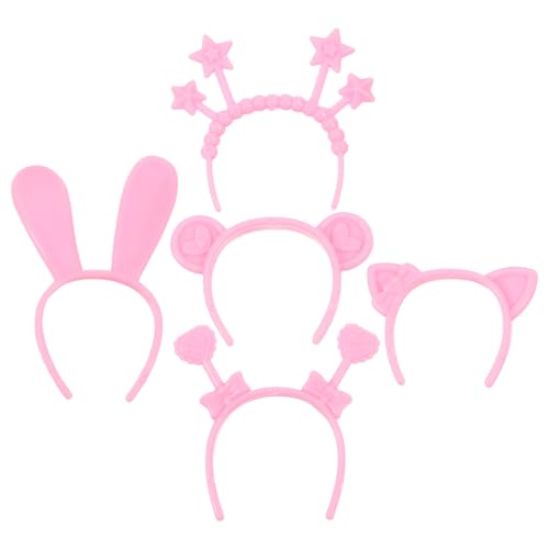 Vaguelly 4 Satz Mini Puppen Haarreifen Teiliges Zubehör für Kreative Puppen Dress Up Leicht und Tragbar für Kindergeburtstage und Familienfeiern Vielfältige Stylingmöglichkeiten Robuste von Vaguelly