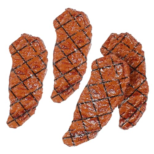 Vaguelly 4 Stck. Gefälschte Steak-Fotografie-Requisiten Grill tischdeko esstisch Mini-Steak gefälschte Ministeaks winzig künstliches Steakdekor gefälschte Steakverzierungen PVC Vaguelly 4 Stck. Gefälschte Steak-Fotografie-Requisiten Grill tischdeko esstisch Mini-Steak gefälschte Ministeaks winzig künstliches Steakdekor gefälschte Steakverzierungen PVC von Vaguelly