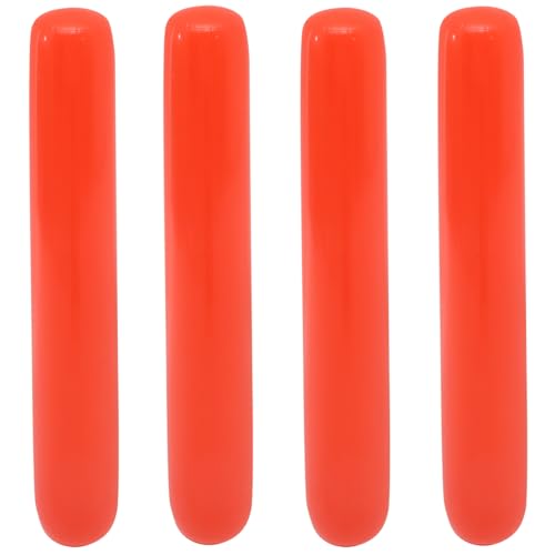 Vaguelly 4 Stück Aufblasbarer Stick Für Aufblasbarer Pferdestock Ballonstäbchen Aufblasbare Krachmacher Team Spirit Aufblasbare Stöcke Lärmknüppel Konzert Geräuschemacher Rot PVC von Vaguelly