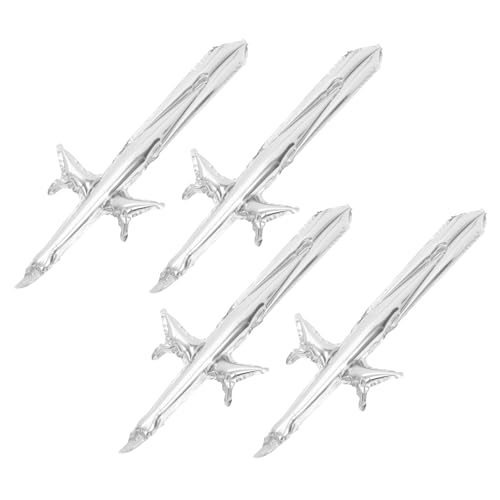 Vaguelly 4 Stück Aufblasbares für aufblasbare aufblasbares Party Kostüme und Requisiten Schwerter Ballons Halloween- -Requisite Aluminiumfolie Silver von Vaguelly