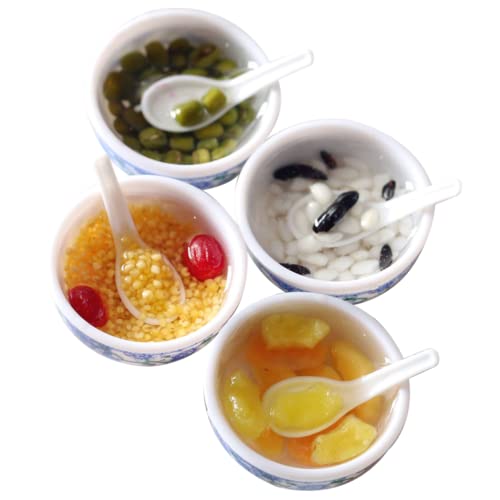 Vaguelly 4er Set Mini-Desserts Mini-hausdekorationen Realistische Miniatur-essensrequisiten Für Verzierungen von Vaguelly
