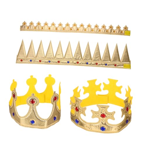 Vaguelly 4 Stück Dekorative Kronen Für Halloween Kinderkrone Kinderkrone Requisite Krone Stirnband Halloween Königskrone Geburtstagskrone Cosplay Requisiten Halloween von Vaguelly