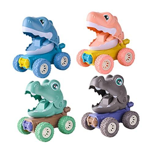 Vaguelly 4 Stück Dinosaurier-Auto geschirrset Set Dirtbike für 1 jährigen Jungen Autospielzeug Jungenspielzeug Cartoon- Plastik Vaguelly 4 Stück Dinosaurier-Auto geschirrset Set Dirtbike für 1 jährigen Jungen Autospielzeug Jungenspielzeug Cartoon- Plastik von Vaguelly