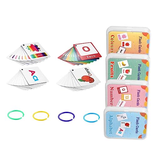 Vaguelly 4 Stück Englisch Lernen Karteikarte Alphabet-karteikarten Karteikarten Mit Ring Zahlen-Flash-Karten Lernkarten Für Kleinkinder Zahlenkarteikarten 300 g Beschichtetes Papier Vaguelly 4 Stück Englisch Lernen Karteikarte Alphabet-karteikarten Karteikarten Mit Ring Zahlen-Flash-Karten Lernkarten Für Kleinkinder Zahlenkarteikarten 300 g Beschichtetes Papier von Vaguelly