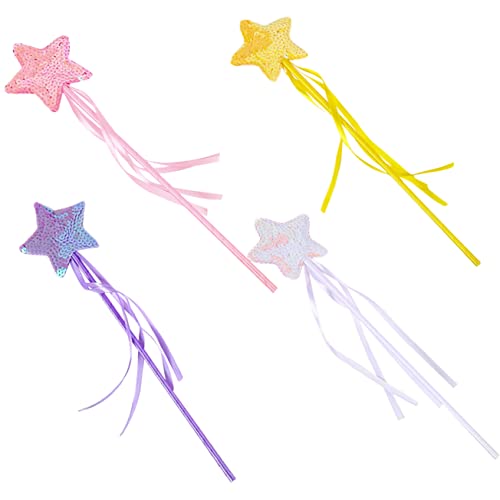 Vaguelly 4er-Pack Feenstern-feenstab-Spielzeug Für Jungen Und Mädchen Kostüm-Requisite Party-Foto-Requisite Kinder Bühnenauftritt Vaguelly 4er-Pack Feenstern-feenstab-Spielzeug Für Jungen Und Mädchen Kostüm-Requisite Party-Foto-Requisite Kinder Bühnenauftritt von Vaguelly