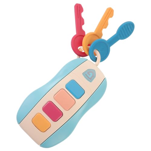 Vaguelly 4 Stück Fernbedienung für Simulationsautos pädagogisches Montessori-Spielzeug Cartoon-Schlüsselspielzeug Kinderspielzeug Autos Spielzeug Musik kognitives Spielzeug von Vaguelly