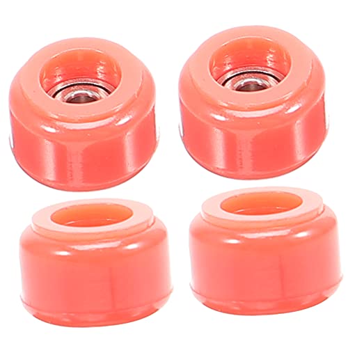 Vaguelly 4 Stück Finger Skate Roller Pad Fake Roller Griff Kompaktes Skate Fake Skateboard Für Trick Dinosaurier Mini Räder Skates Edelstahl Rot von Vaguelly