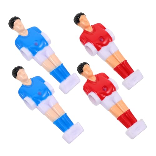 Vaguelly 4 Stück Fußballmaschine-Actionfigur Tischfußball Figuren Tischfußball Zubehör Ersatzteile Tischfußball Foosball Spieler Fußball-Tischdekorationen Zubehör für Abs von Vaguelly