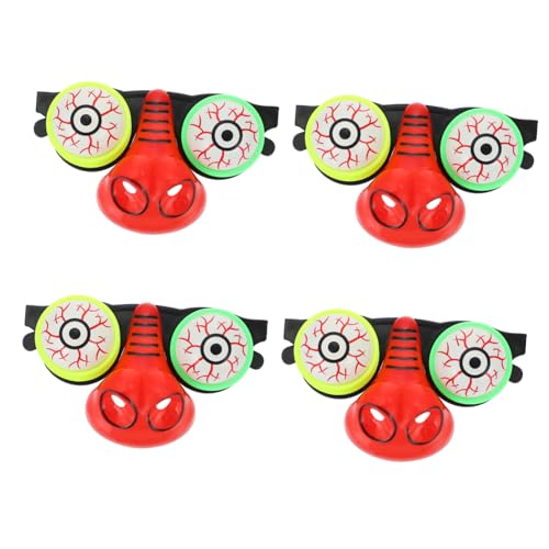 Vaguelly 4 Stück Gläser Leichte Brille Scherzbrille Cosplay-Brille Große Nasenbrille Partybrille Schreckliches Brillenspielzeug Lustige Nasenbrille Lustige Googly Zubehör Googeln Plastik Vaguelly 4 Stück Gläser Leichte Brille Scherzbrille Cosplay-Brille Große Nasenbrille Partybrille Schreckliches Brillenspielzeug Lustige Nasenbrille Lustige Googly Zubehör Googeln Plastik von Vaguelly