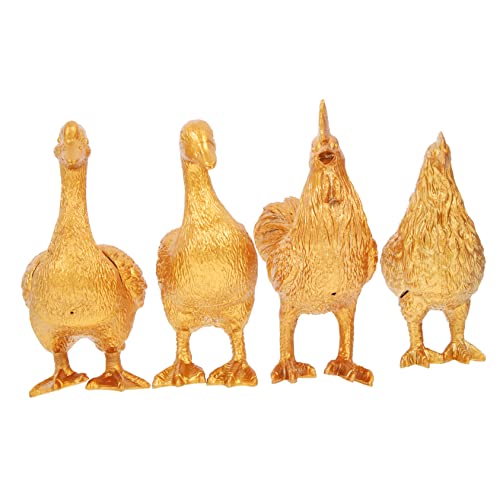 Vaguelly 4 Stück Goldtiere basteln für kinderspielzeug Children Toys hühner tierisches Kindertierspielzeug Cartoon-Tiere-Modelle Tierfiguren Plastik Vaguelly 4 Stück Goldtiere basteln für kinderspielzeug Children Toys hühner tierisches Kindertierspielzeug Cartoon-Tiere-Modelle Tierfiguren Plastik von Vaguelly