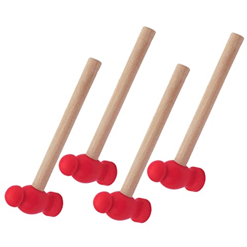 Vaguelly 4 Stück Hammerschlagspielzeug Babyspielzeug Hammer kinderhammer Heimwerkerwerkzeug für Holzhammer Kleinkindspielzeug gefälschter Hammer Kinderspielzeug pp von Vaguelly