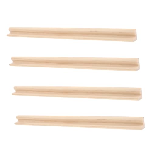 Vaguelly 4 Stück Holz Domino Halter für Mexikanisches Spiel Einreihige Ständer für Domino Mahjong und Karten für Organisiertes Spiel und DIY Projekte von Vaguelly