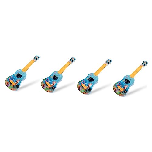 Vaguelly 4 Stück Kinder Gitarre Kinderspielzeug kinderinstrumente Kindergitarre für Jungen Spielzeug für Mädchen Spielzeuge Modelle Musikinstrument Starter-Ukulele Mini Saiteninstrument von Vaguelly