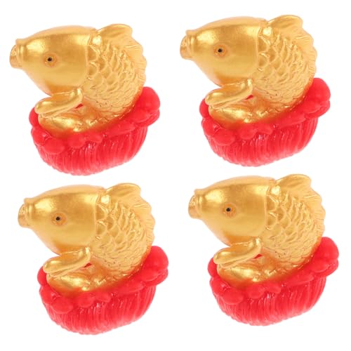 Vaguelly 4 Stück Mini-fischfiguren Zum Chinesischen Neujahr Kunstharzfeen für Terrarium-bastelarbeiten Mini-feng-Shui- für Das Home-Office Vaguelly 4 Stück Mini-fischfiguren Zum Chinesischen Neujahr Kunstharzfeen für Terrarium-bastelarbeiten Mini-feng-Shui- für Das Home-Office von Vaguelly