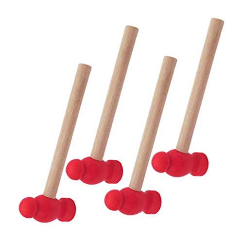 Vaguelly 4 Stück Kleiner Holzhammer Tragbares Wartungsspielzeug Lustiges Mini Kleiner Hammer Für Kleinkinder Der Hammer Kinderspielzeug Gefälschter Holzhammer Hammer von Vaguelly
