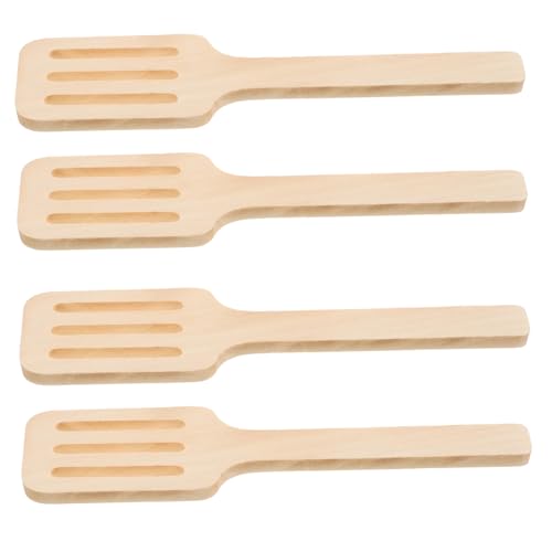 Vaguelly Kindersicheres Kochspatel-Set Aus Holz 4-teilig Für Kleinkinder Zum Spielen Von Lebensmitteln Spatel Für Kinder Küche Rollenspiel von Vaguelly