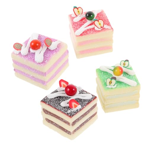 Vaguelly 4 Stück Künstliche Kuchendekoration Teiliges Realistische Fruchtkuchen für Fotografie Heimdekoration Leichtes PU Material für Veranstaltungen und Zufällige Farbe Vaguelly 4 Stück Künstliche Kuchendekoration Teiliges Realistische Fruchtkuchen für Fotografie Heimdekoration Leichtes PU Material für Veranstaltungen und Zufällige Farbe von Vaguelly
