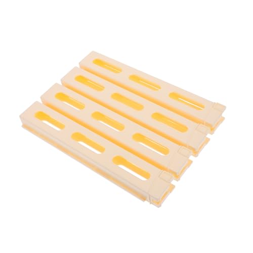 Vaguelly 4 Stück Ladevorrichtung Für Dominosteine Bausteine Zug Konstruktionsspielzeug Spielzeugautos Domino-spielzeugclips Domino-bauzubehör Spiel-Domino-Zug-Clips Beige Plastik von Vaguelly