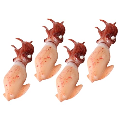 Vaguelly 4 Stück Marine Tierfiguren gefälschte Tintenfischspielzeuge lebensechtes Simulationstiermodell Lebensmittel-Requisiten zur Präsentation Food Requence PVC Vaguelly 4 Stück Marine Tierfiguren gefälschte Tintenfischspielzeuge lebensechtes Simulationstiermodell Lebensmittel-Requisiten zur Präsentation Food Requence PVC von Vaguelly