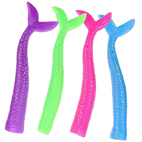 Vaguelly 4 Stück Meerjungfrau Fingerpuppenschwanz Kinderspielzeug Marionette Meerjungfrau Badespielzeug Fingerspielzeug Für Fingerspielzeug Finger Meerjungfrau Meerjungfrau von Vaguelly
