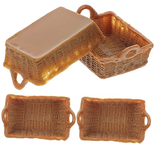 Vaguelly 4 Stück Mini -Korbspielzeug für kinderspielzeug spielzeuge für Toys for Children Toys Wohndekoration Puppenhauszubehör Korb-Modell Harz Light Brown Vaguelly 4 Stück Mini -Korbspielzeug für kinderspielzeug spielzeuge für Toys for Children Toys Wohndekoration Puppenhauszubehör Korb-Modell Harz Light Brown von Vaguelly