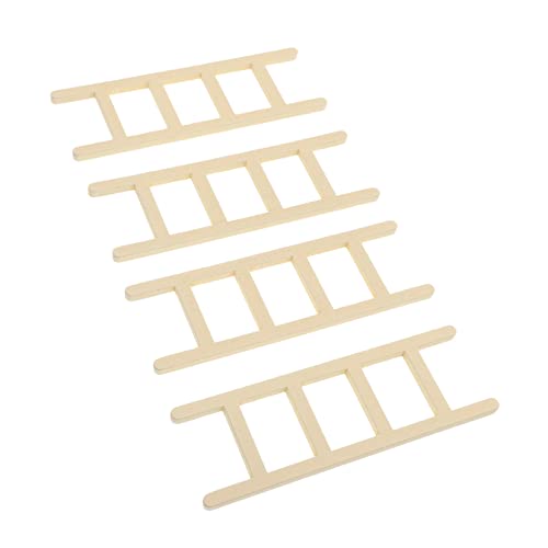 Vaguelly Miniaturleitern 4 Stück Holzleitern Für Puppen Sicher Und Glatt Ordentliches Mini-hauszubehör Vaguelly Miniaturleitern 4 Stück Holzleitern Für Puppen Sicher Und Glatt Ordentliches Mini-hauszubehör von Vaguelly