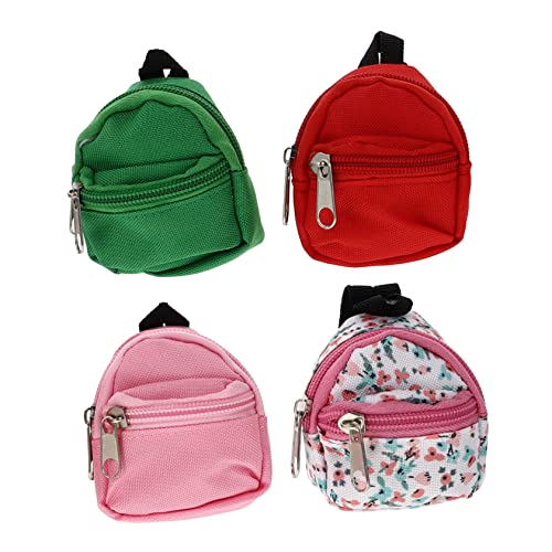 Vaguelly 4er-Pack Mini-puppenrucksäcke Babypuppen-zubehör Zum Basteln Sicher Für Jungen Und Mädchen von Vaguelly