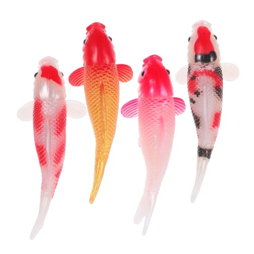 Vaguelly 4 Stück Miniatur Koi Fisch Figuren Realistische Handliche Deko für Aquarium Feengarten Puppenhaus Vielseitige Detailgetreue Miniatur Karpfen Ornamente für Micro Landschaften Vaguelly 4 Stück Miniatur Koi Fisch Figuren Realistische Handliche Deko für Aquarium Feengarten Puppenhaus Vielseitige Detailgetreue Miniatur Karpfen Ornamente für Micro Landschaften von Vaguelly