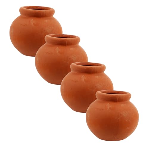 Vaguelly Set Von 4 Miniatur Bonsai Töpfe Handarbeit Keramik Blumentöpfe für Puppenhaus und Vaguelly Set Von 4 Miniatur Bonsai Töpfe Handarbeit Keramik Blumentöpfe für Puppenhaus und von Vaguelly