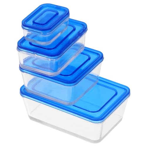 Vaguelly 4 Stück Miniaturisierte Lunchbox für Puppenhäuser Teiliges Realistische Küchenaccessoires Dekoration für Miniaturszenen Elegantes Design Blau Vaguelly 4 Stück Miniaturisierte Lunchbox für Puppenhäuser Teiliges Realistische Küchenaccessoires Dekoration für Miniaturszenen Elegantes Design Blau von Vaguelly