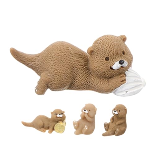 Vaguelly 4 Stück Miniaturtierstatue Mikrolandschaftsdekoration Mikro-Landschaftsflasche Bastelset für Gartentöpfe Mini-Gartenfiguren Otterfigur Seeotter-Figur Otterspielzeug Harz Hellbraun Vaguelly 4 Stück Miniaturtierstatue Mikrolandschaftsdekoration Mikro-Landschaftsflasche Bastelset für Gartentöpfe Mini-Gartenfiguren Otterfigur Seeotter-Figur Otterspielzeug Harz Hellbraun von Vaguelly