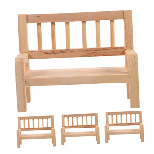 Vaguelly 4 Stück Modell Einer Gartenbank Puppenmöbel Mini Vintage Puppenhausmöbel süße Puppenmöbel Miniaturbank für Feengarten winzige Möbelminiaturen Mini -Bank Holz Beige Vaguelly 4 Stück Modell Einer Gartenbank Puppenmöbel Mini Vintage Puppenhausmöbel süße Puppenmöbel Miniaturbank für Feengarten winzige Möbelminiaturen Mini -Bank Holz Beige von Vaguelly